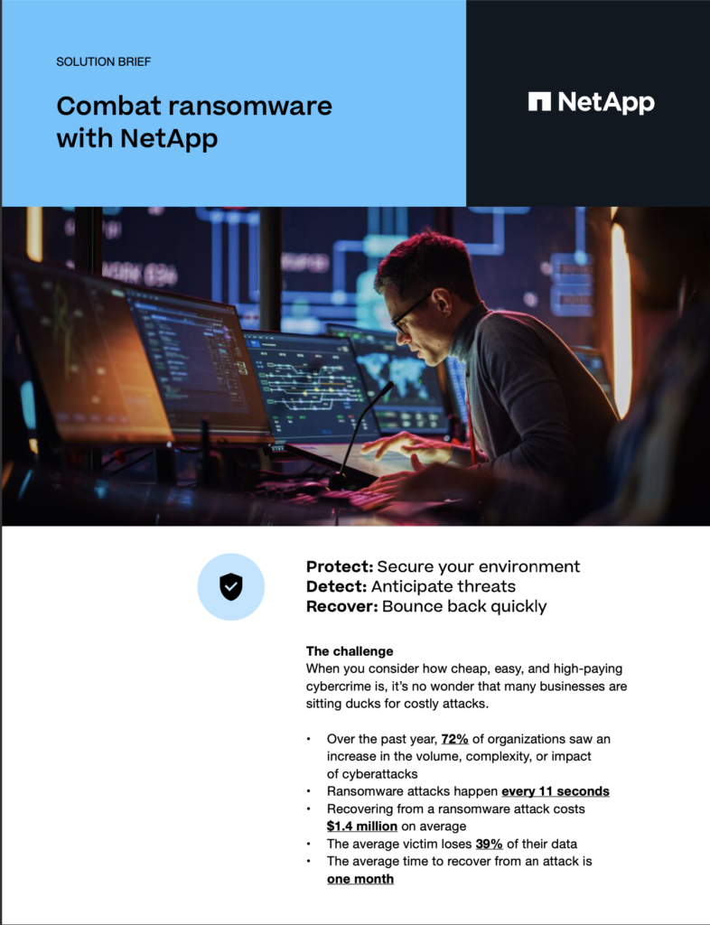NetApp Cyber Resilience to Counter Ransomware Solution - Juke Solutions