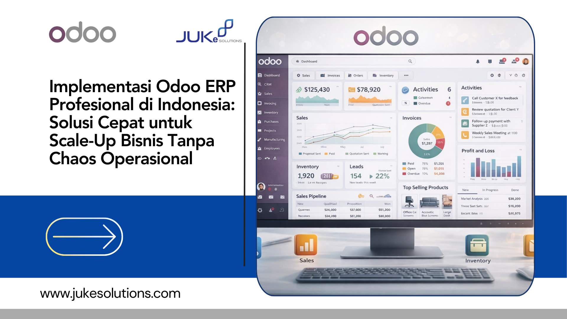 partner Odoo Indonesia, jasa implementasi Odoo, konsultan Odoo, integrator Odoo ERP, implementasi ERP perusahaan